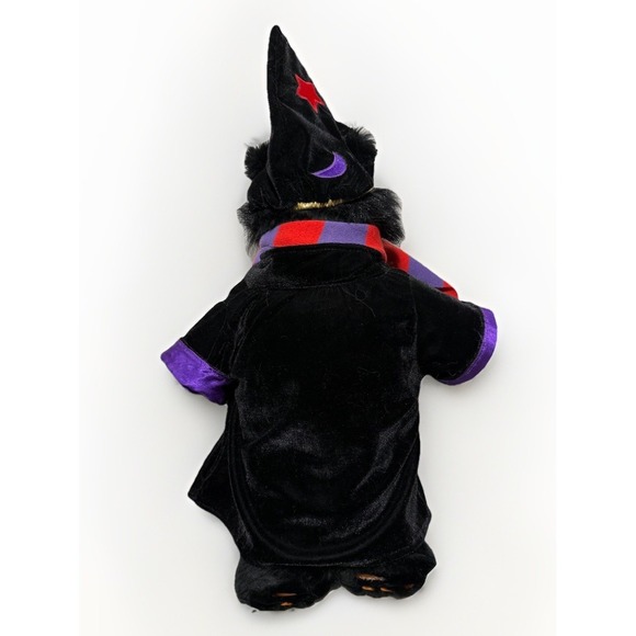 Build A Bear Boo Kitty Glow In Dark Eyes Black Halloween Cat Plush 16" w/ Outfit - Picture 6 of 10